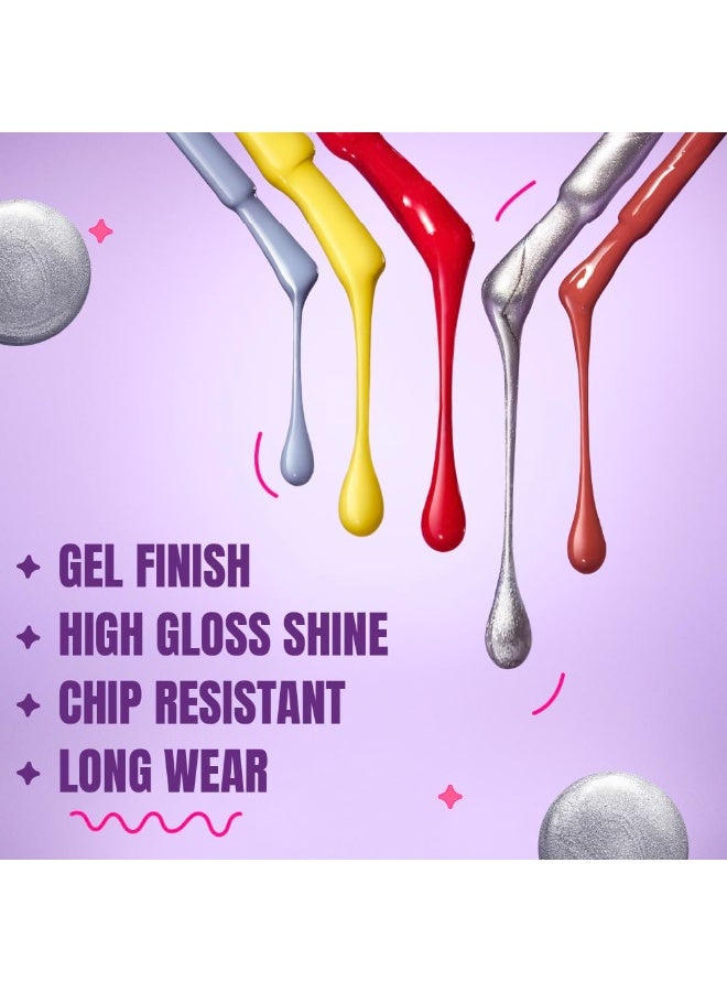 إيل 18 طلاء أظافر Elle 18 Nail Pop Gel Finish -G5 10 مل - Image 2